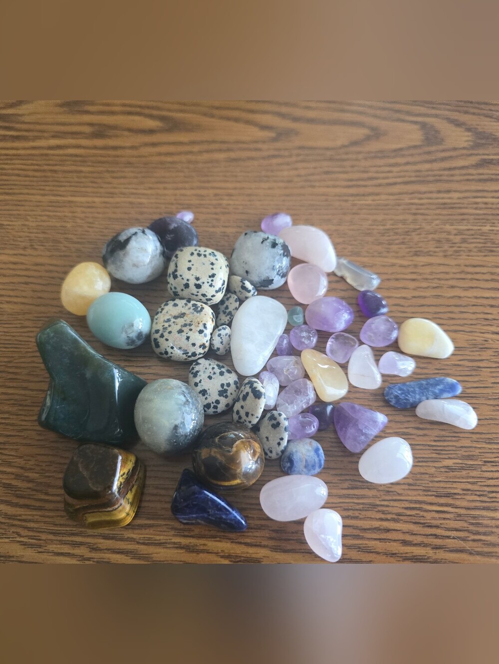 Assorted Polished Gemstone Tumbled Stones - Multicolor
